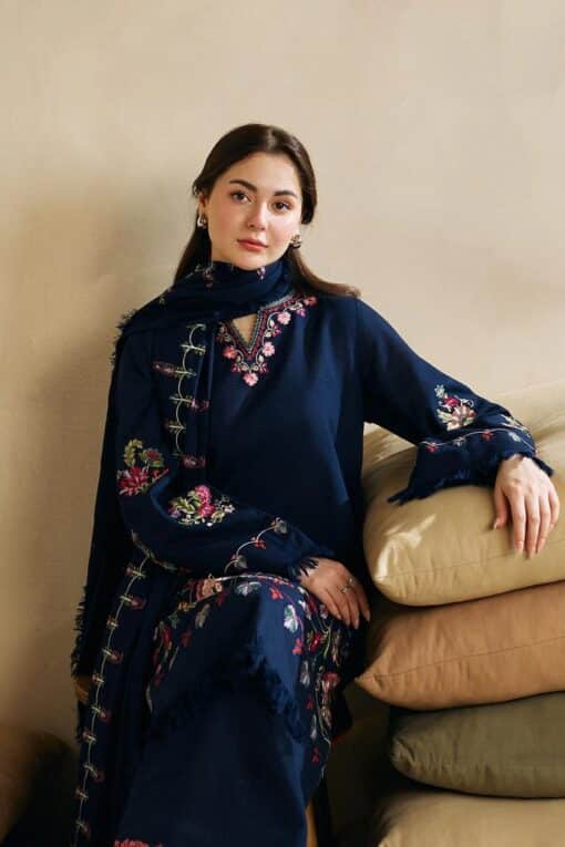 Aisling By Nirmal 3Pcs Embroidered Dhanak Collection 2023