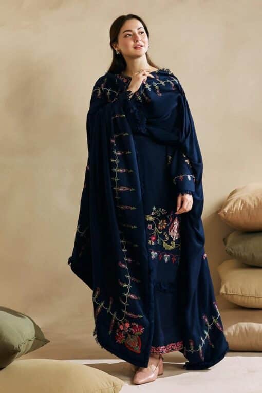 Aisling By Nirmal 3Pcs Embroidered Dhanak Collection 2023