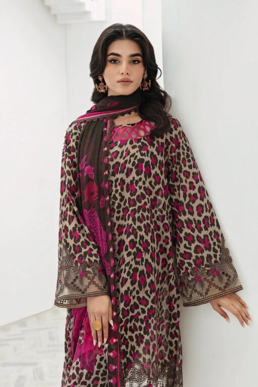 Baroque 3Pcs Embroidered Linen Collection 2024