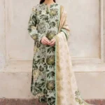 Baroque 3Piece Digital Print Winter Dhanak Collection 2025 BQ-191